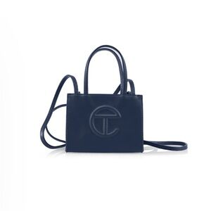 Telfar Navy Blue Small Shopping Bag